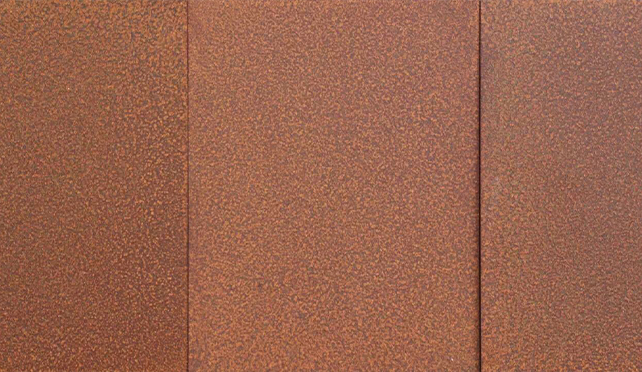 Corten steel rust color