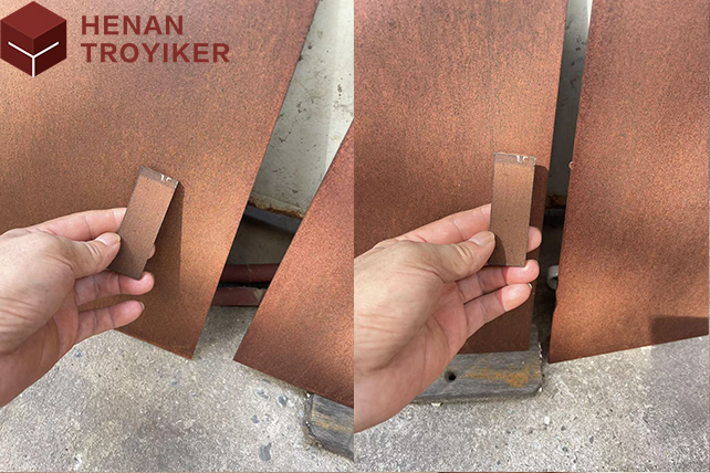 weathering steel sample